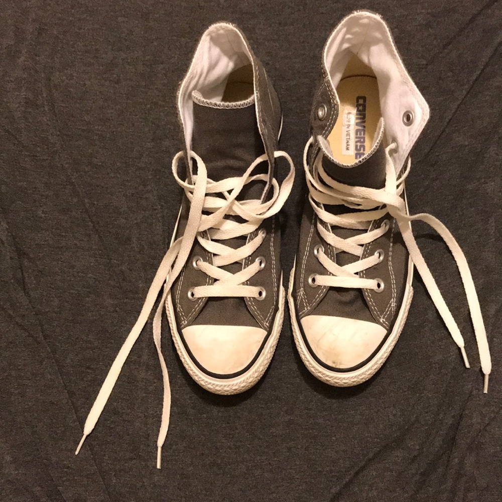 Grey Converse Chuck Taylor All Star High Tops